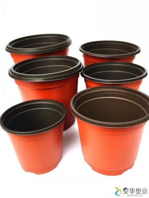 金华优质双色塑料花盆与园艺营养钵 杭州安华塑业产品详解
